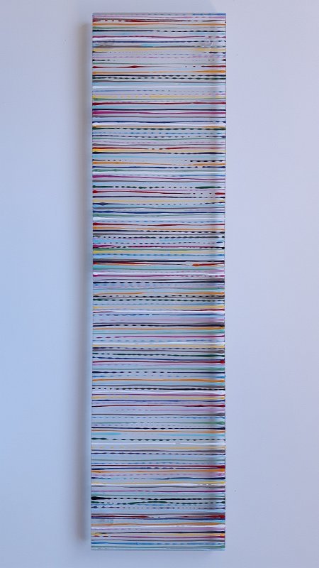 coloured lines 1 2016  15x60 Lack auf Plexiglas JPG